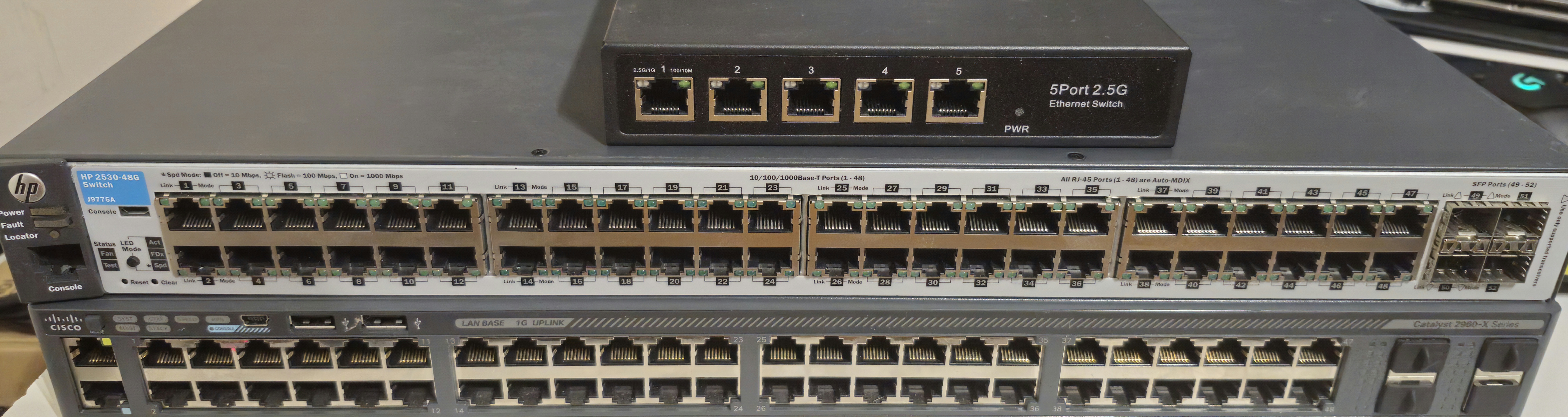 Stack de 3 Switches